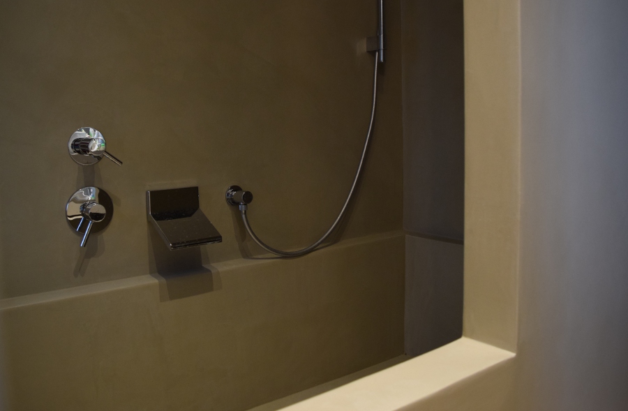 dettaglio, vasca del bagno padronale